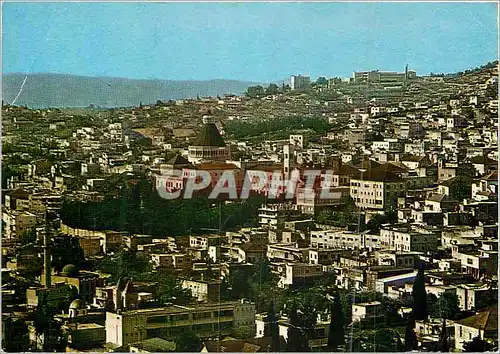 Moderne Karte Nazareth une des villes saintes de la chretiente situee dans la basse galillee a 400 m au dessus