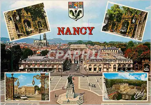 Cartes postales moderne Nancy (M et M) la place stanislas (1752 1756) dessinee par here au centre