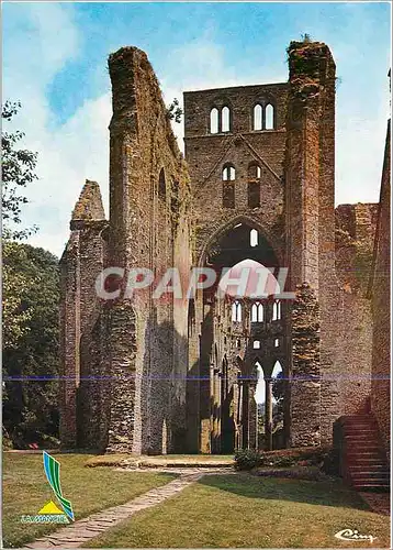 Moderne Karte Abbaye N D de hambye (Manche) arcs boutants autour du choeur