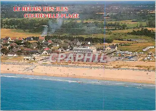 Cartes postales moderne Coudeville Plage (Hrehal) au nord a 5 mn de Granville hote restaurants le relais des iles