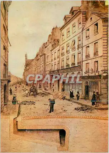 Cartes postales moderne Les Egouts de Paris egout de la rue saint antoine en 1830