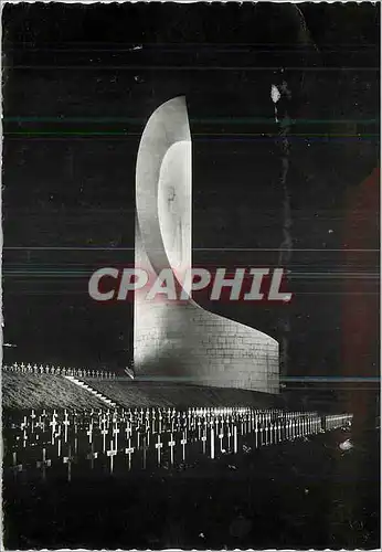 Moderne Karte Necropole nationale du struthof le memorial de la deportaion un soir d'illuminations Militaria