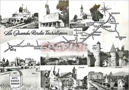 Cartes postales moderne Les Grandes routes touristiques Forbach