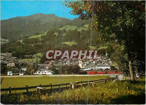 Cartes postales moderne Tirol Fugen mit spleljoch zillertal Train