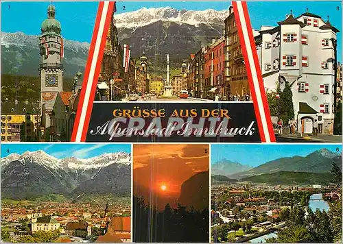 Cartes postales moderne Innsbruck Tirol austria stadturm und goldenes dachl