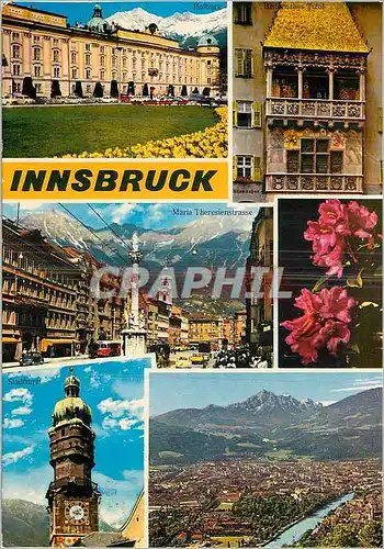 Moderne Karte Innsbruck austragungsort der IX XII