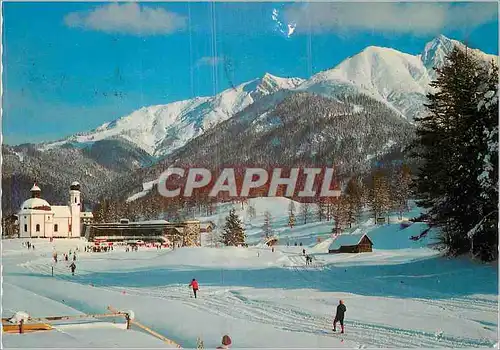 Cartes postales moderne Tirol 1200 m Seefeld langlauf auf olympia loipen