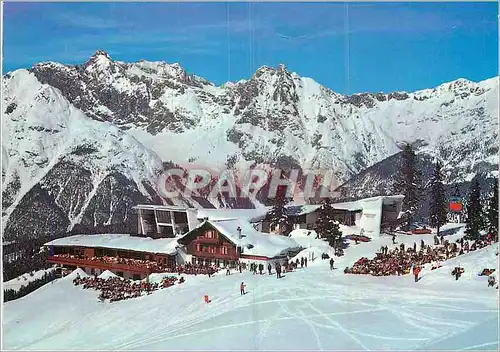 Moderne Karte Seefeld in Tirol schi und sonnenparadies robhutte 1763 m blick gegen wettersteingebirge