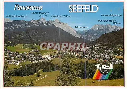 Cartes postales moderne Seefeld 1200 Tirol blick gegen arnpitze 2197 m und karwendelgebirge