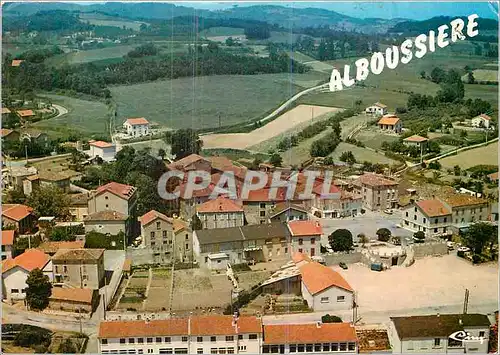 Moderne Karte Alboussiere (Ardeche) vue generale aerienne