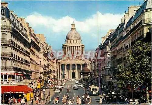 Cartes postales moderne Paris La rue Soufflot et le Pantheon