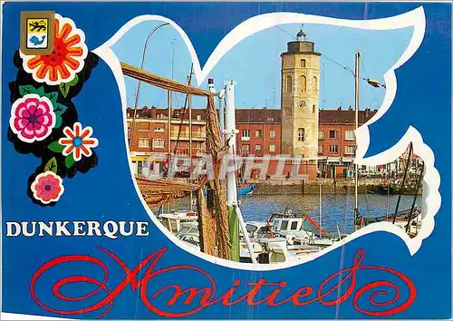 Cartes postales moderne Dunkerque (Nord) France Le Port et la Tour du Leughenaer