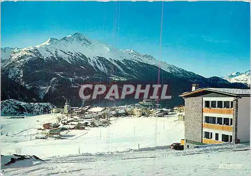 Cartes postales moderne Aussois (Savoie) Vue du centre Paul Langevin au fond la Norma