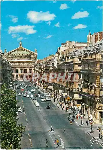 Cartes postales moderne Paris et ses Merveilles L'avenue et le theatre de l'Opera