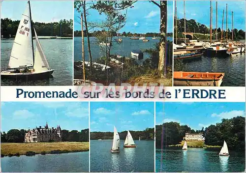 Cartes postales moderne Promenade sur les bords de l'Erdre Bateaux