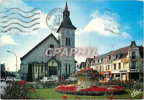 Moderne Karte La cote d'Opale Berck Plage (Pas-de-Calais) L'eglise Notre-Dame-des-Sables