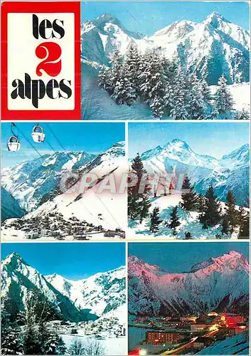 Cartes postales moderne Les 2 Alpes Dauphine Vue gernerales