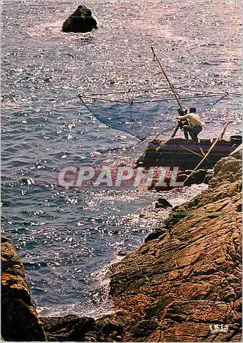 Cartes postales moderne La Mer Cote rocheuse Peche