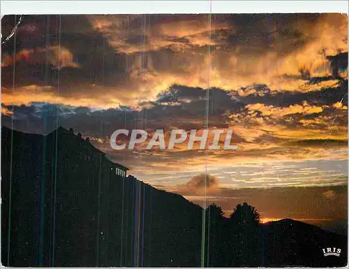 Moderne Karte Les Vosges Pittoresque Crepuscule au Grand Ballon