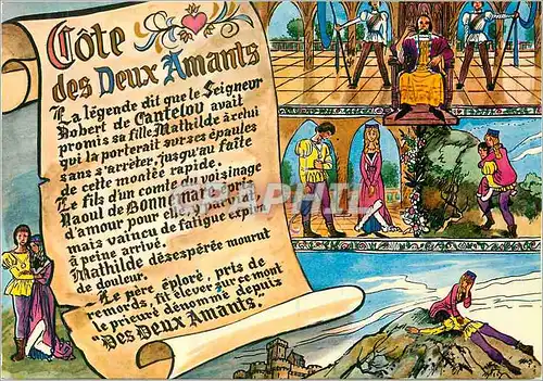 Cartes postales moderne Gaillon La Cote des Deux Amants