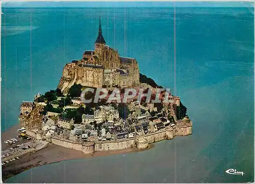 Cartes postales moderne Le Mont-Saint-Michel (Manche) Vue aerienne