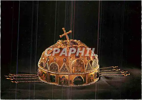 Cartes postales moderne The Hungarian Crown Assembled in the 12th c from earlier Byzantine and western goldsmith's works