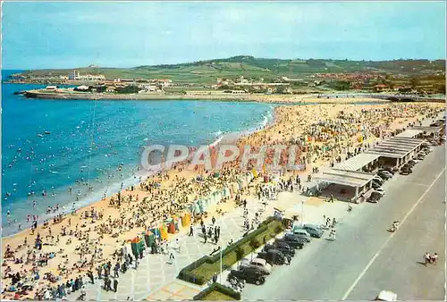 Cartes postales moderne Gijon (Asturias) Plage de Saint Laurent