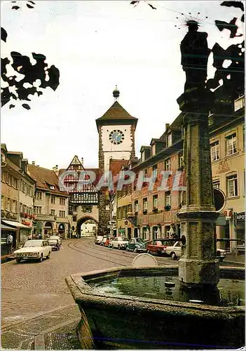 Moderne Karte Freiburg im Breisgau Schwabentor