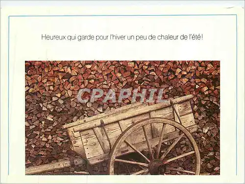 Cartes postales moderne Heureux qui garde pour l'hiver un peu de chaleur de l'ete