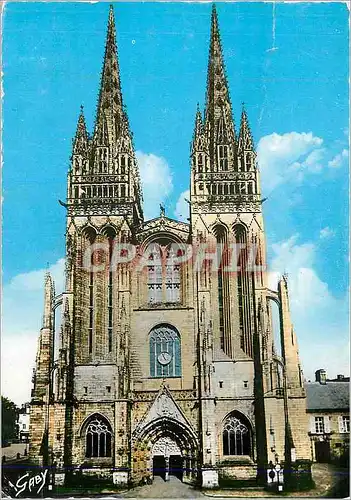 Cartes postales moderne Quimper (Sud-Finistere) Cathedrale St Corentin (XVe S)