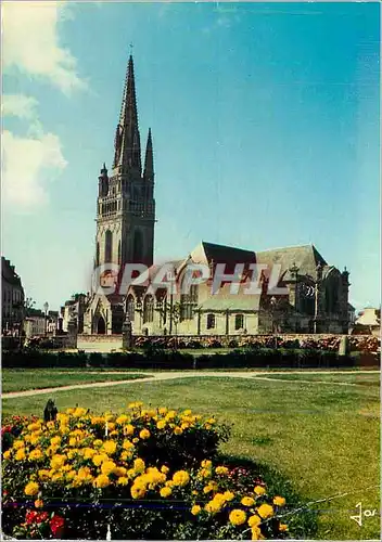 Moderne Karte Le Bretagne en Couleurs Douarnenez L'eglise de Ploare