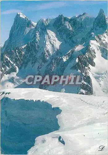 Cartes postales moderne Massif du Mont-Blanc Les Grandes Jorasses et la Dent du Geant