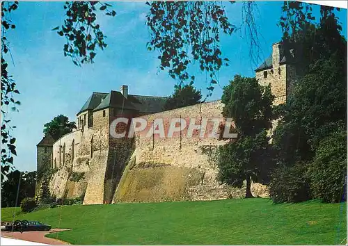 Cartes postales moderne Caen (Calvados) Les Remparts du Chateau et les Jardins