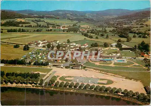 Moderne Karte La Clayette (Saone-et-Loire) Le Camping et la Piscine