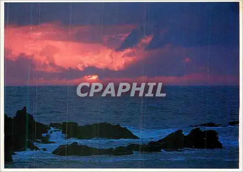 Cartes postales moderne Coucher de Soleil sur la Mer