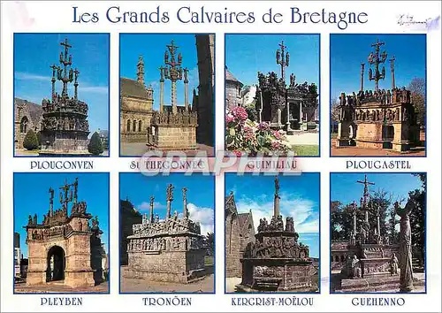 Cartes postales moderne Les Grands Calvaires de Bretagne Plougonven St Thegonnec Guimiliau Plougastel Guehenno