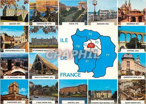 Cartes postales moderne Ile de France