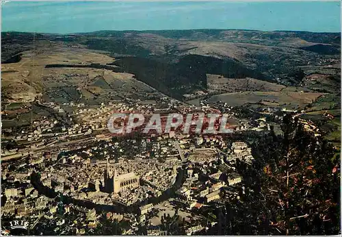 Moderne Karte Mende(Lozere) Vue generale