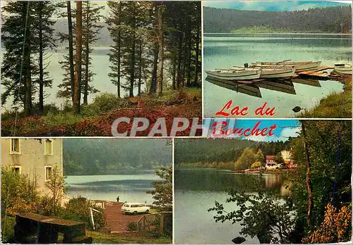 Cartes postales moderne Le Lac du Bouchet (Haute-Loire) Vues de l'Hotel du Lac et de l'Embarcadere
