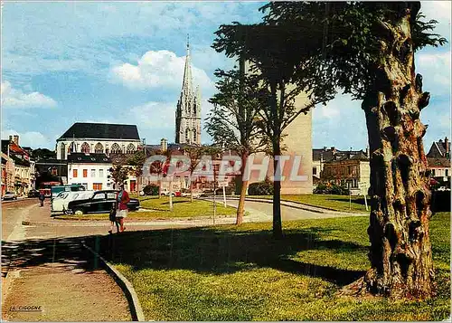 Moderne Karte Normandie France Lillebonne (Seine maritime)