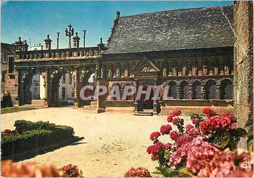Moderne Karte La Bretagne en couleurs Sizun l'arc de triomphe et la chapelle ossuaire du XVIe s