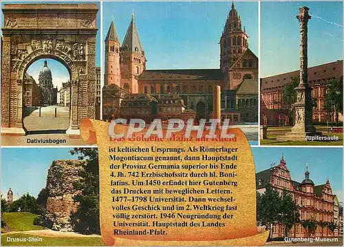 Cartes postales moderne Landeshaupt u univeritatsstadt 6500 mainz am Rhein