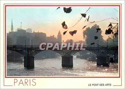 Moderne Karte Paris le pont des arts Bateau