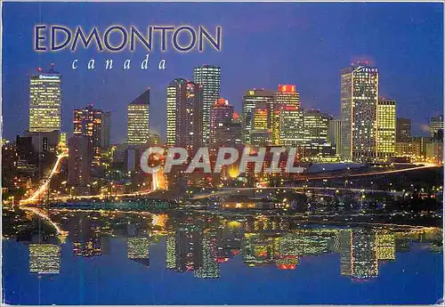 Cartes postales moderne Edmonton alberta Canada the city skyline a cosmopolitan look at night