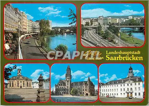 Moderne Karte Landeshauptstadt grube aus der Saarbrucken