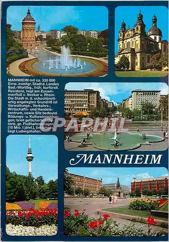 Cartes postales moderne Mannheim
