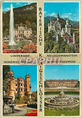 Moderne Karte Bayerische konigsschlosser neuschwanstein linderhof