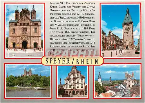 Cartes postales moderne Speyer sur Rhein bilder kaiserdom altportel rheinpanorama alte muner maximillanstrabe