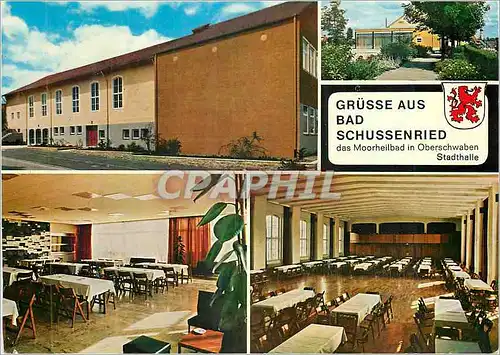 Moderne Karte Grusse aus bad schussenried das moorheilbad in oberschwaben stadthall