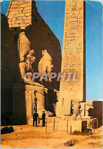 Moderne Karte Luxor temple great pylon and obelisk